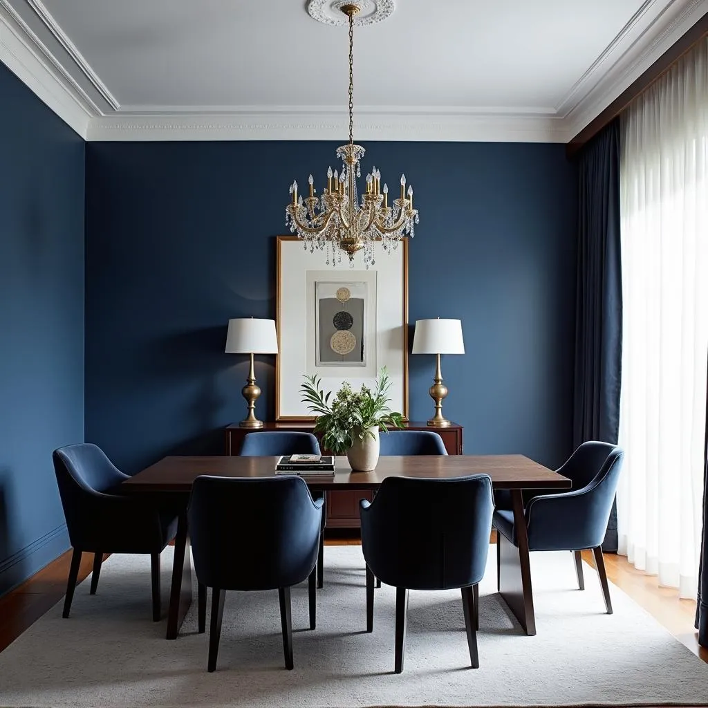 Sapphire Blue Accent Wall