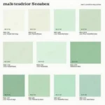 Seafoam green color palettes for home decor