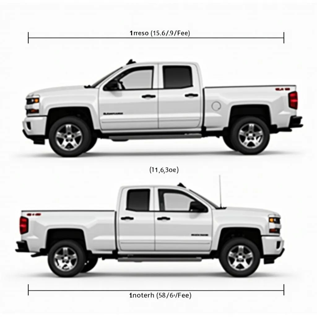 Chevrolet Silverado and Colorado Dimensions Comparison