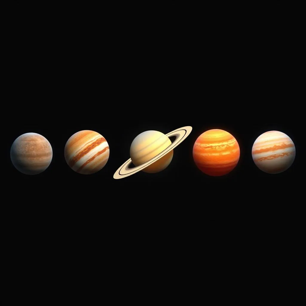 Solar system planets comparison