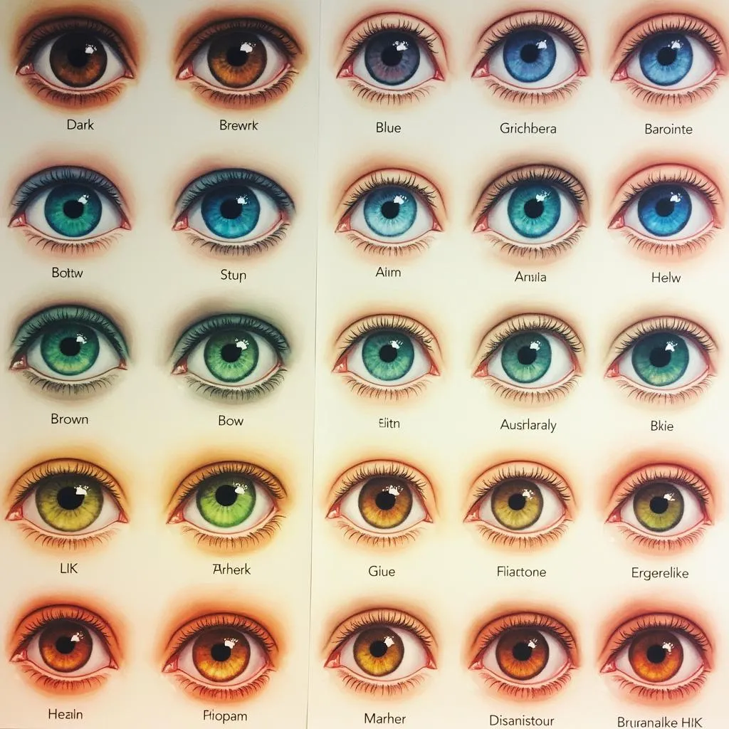 Spectrum of Human Eye Colors