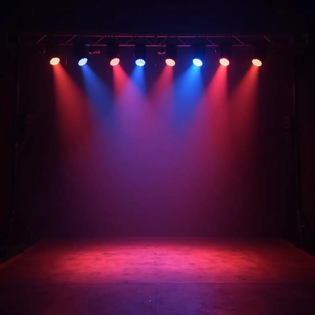 Stage Lighting Design with Different Colors