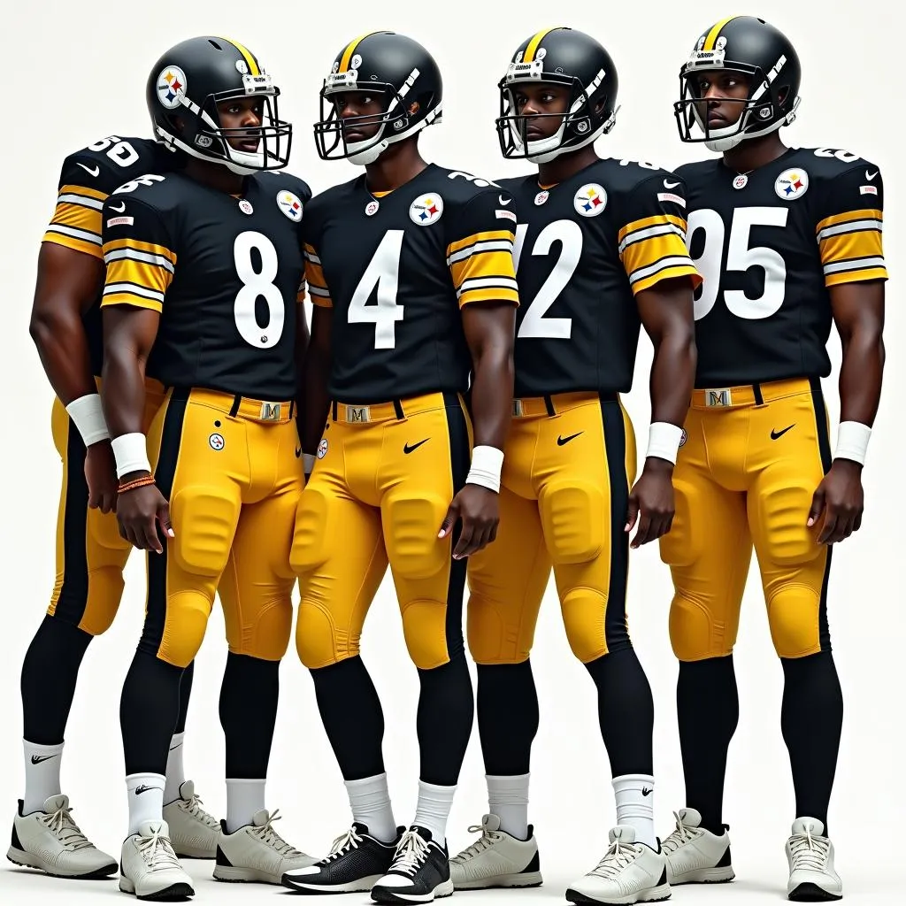 Evolution of Steelers uniforms