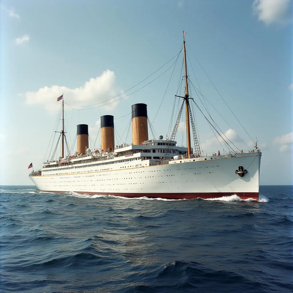 The Titanic's White Hull