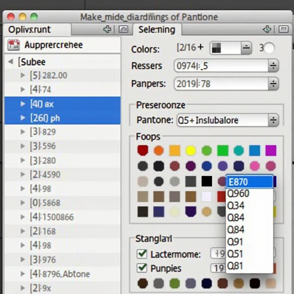 Selecting Pantone with Color Picker