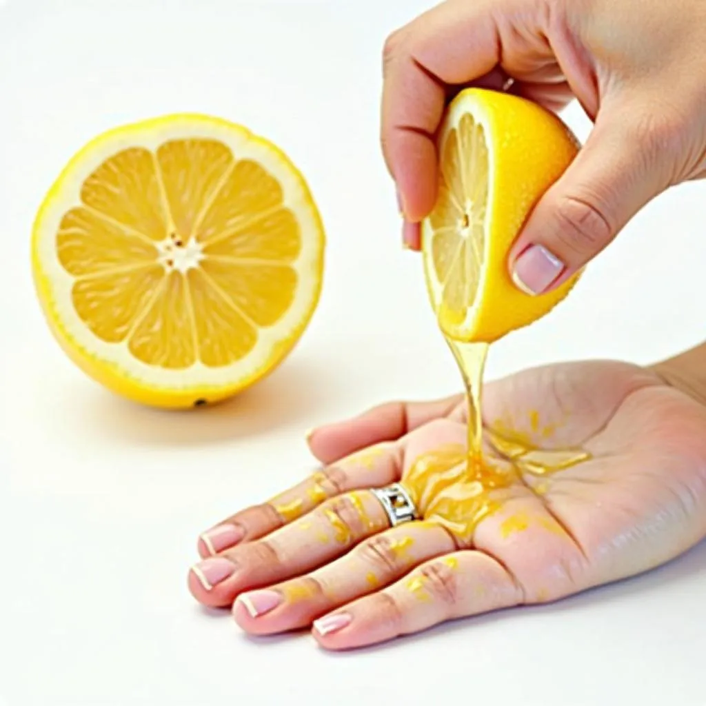 Lemon Juice for Food Coloring Removal