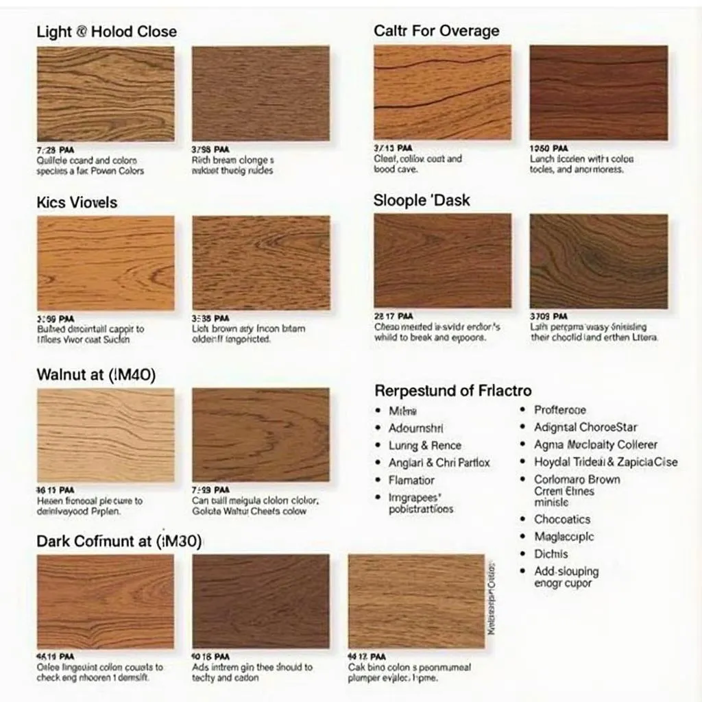 Walnut Wood Color Variations