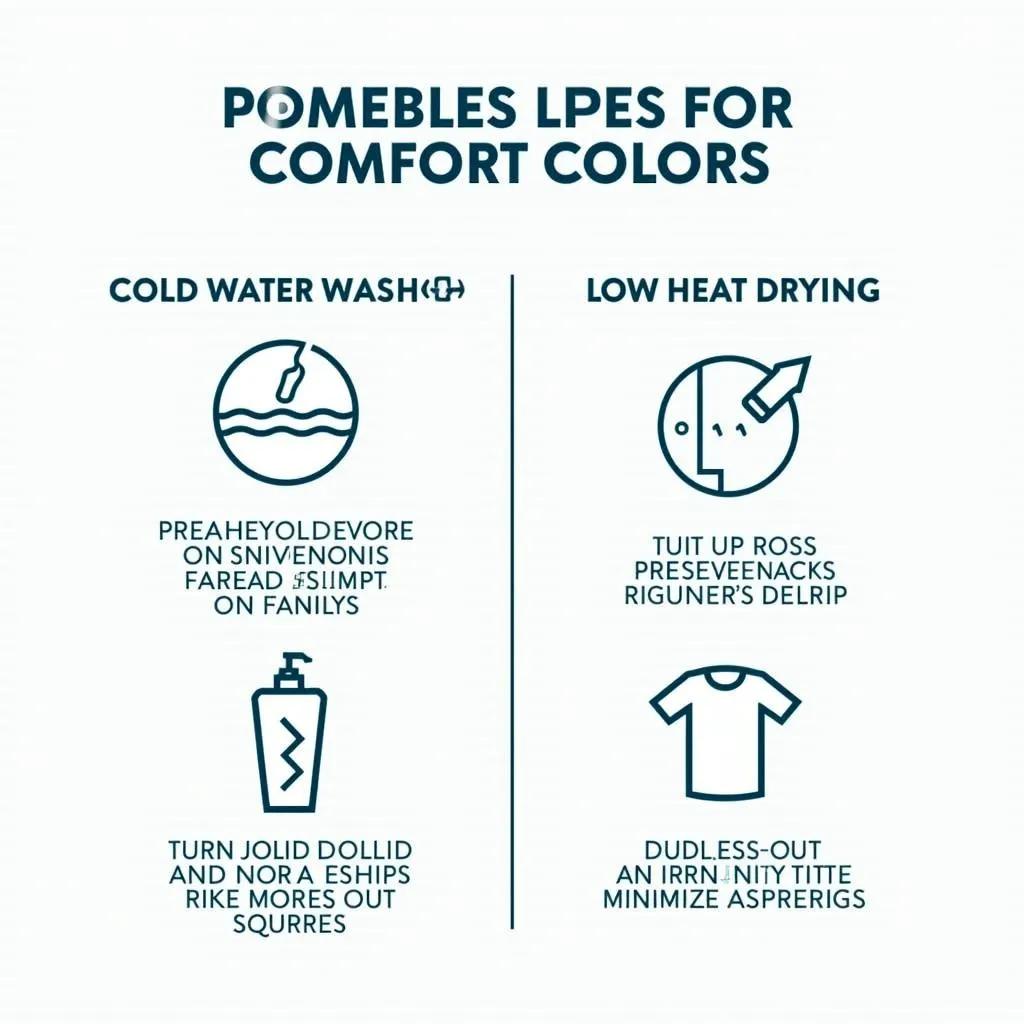 Instructions for Washing and Drying Comfort Colors Shirts