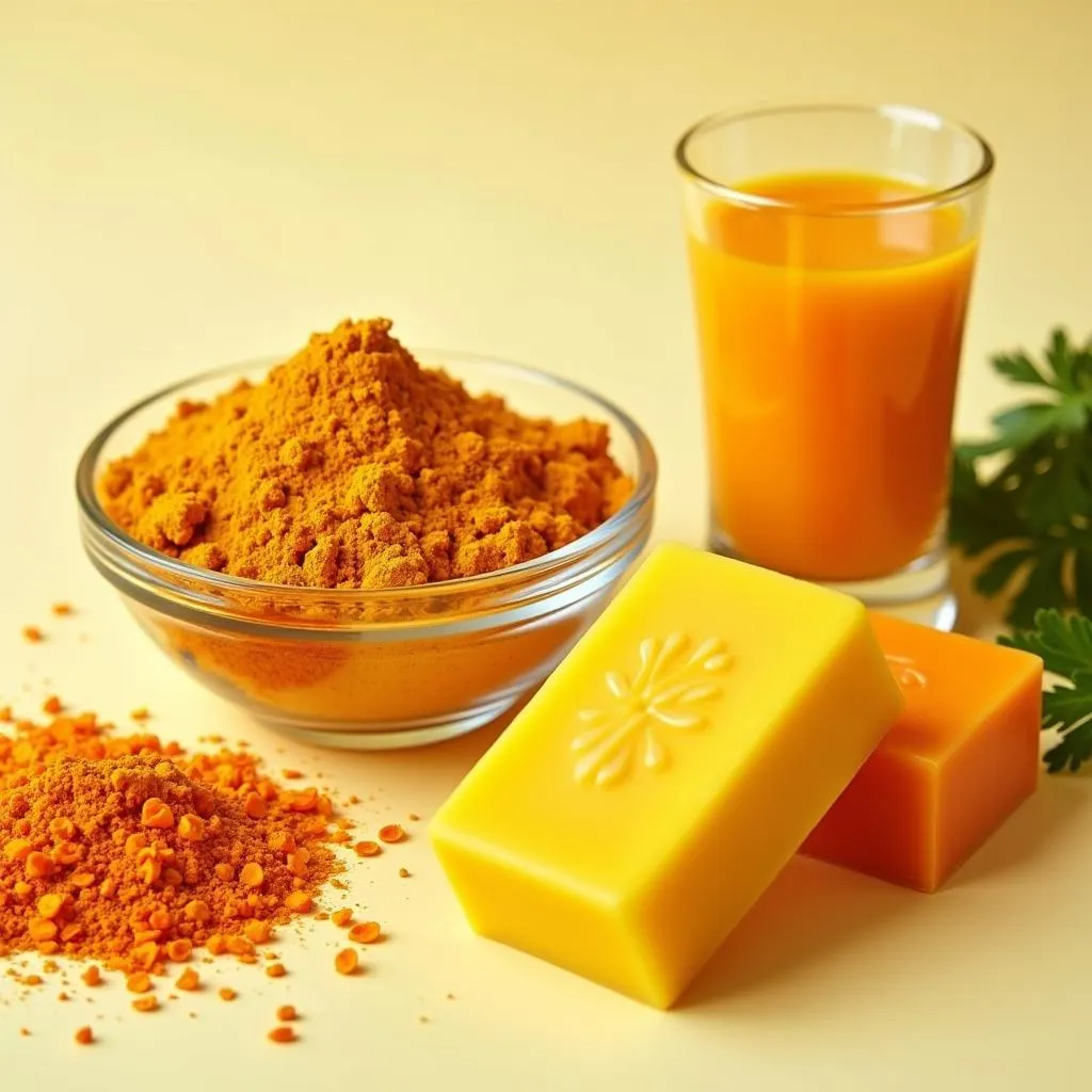 Yellow and Orange Soap Ingredients