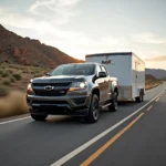 2023 Chevy Colorado towing a trailer