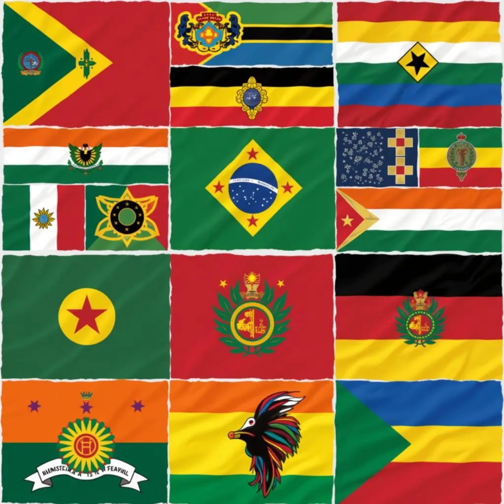 African Flag Colors Diversity