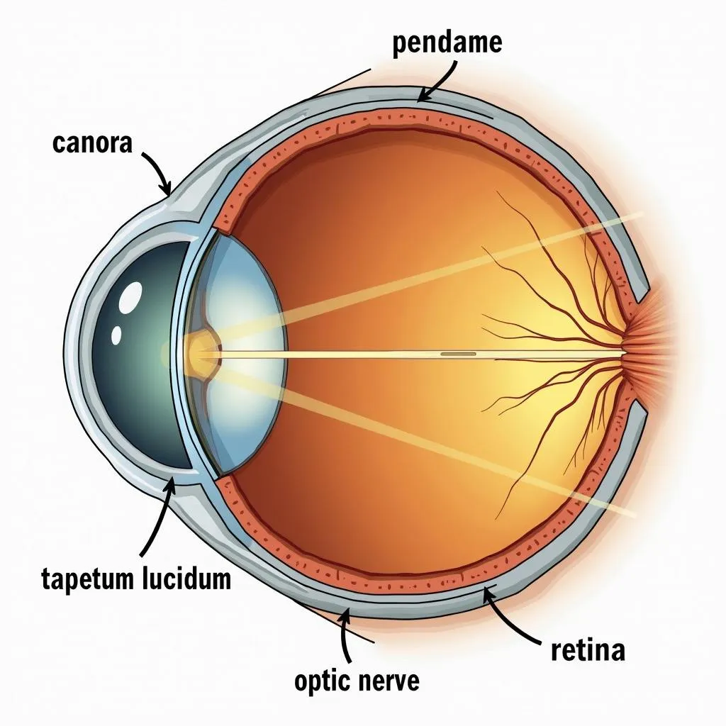 Anatomy of an alligator eye