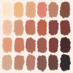 Anime skin color palettes