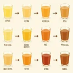 Different Shades of Apple Juice