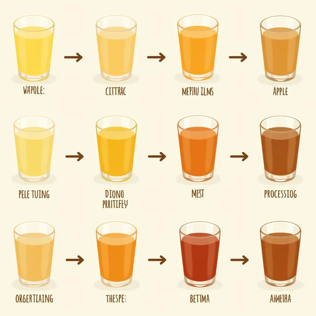 Different Shades of Apple Juice