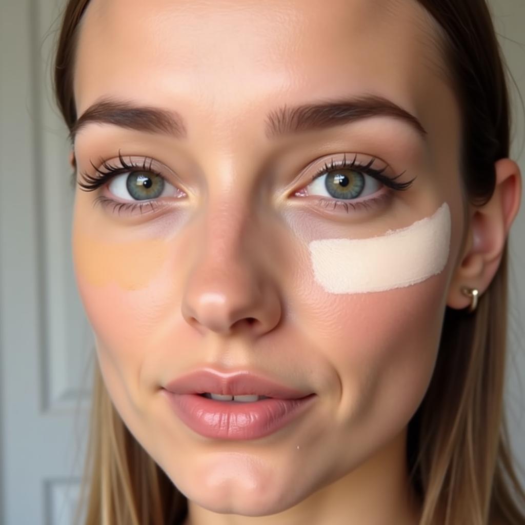 Applying Color Correcting Concealer