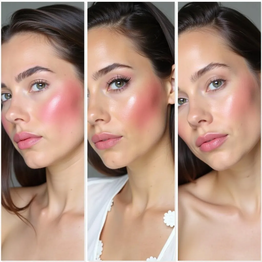 Applying Different Blush Formulas