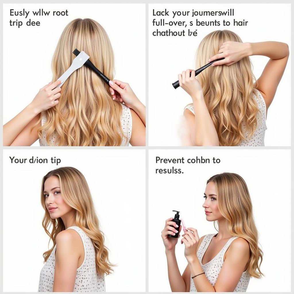 Applying Hair Color Correctly and Evenly