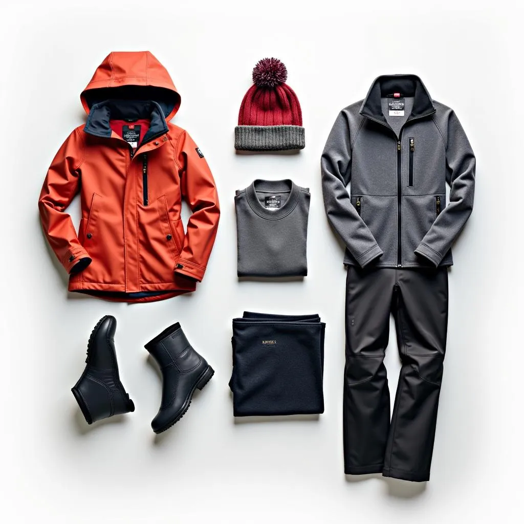 Essential winter clothing for a trip to Aspen, Colorado