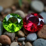 August Peridot and Spinel Gemstones