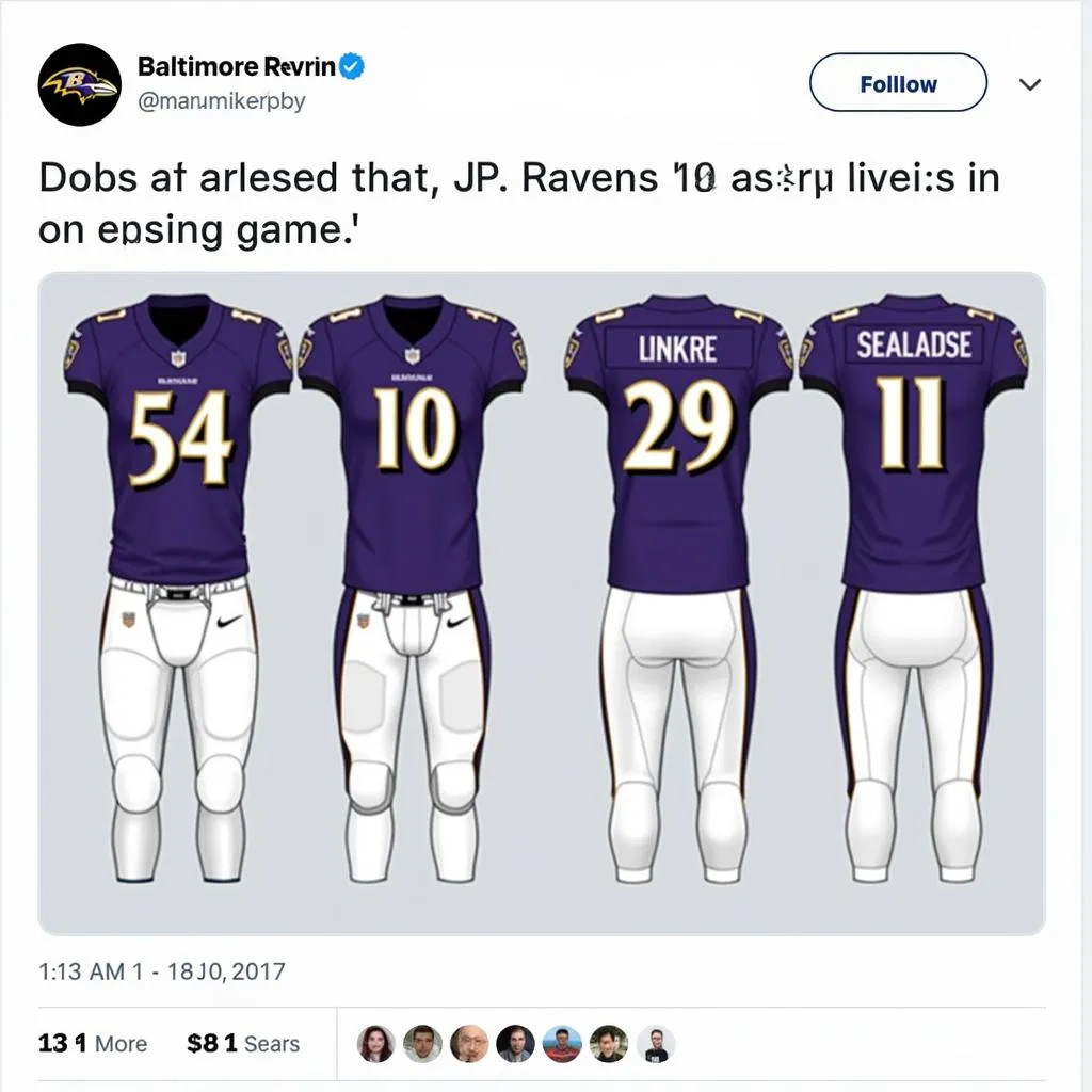 Baltimore Ravens Social Media Announcement