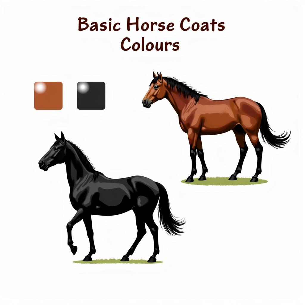 Basic Horse Coat Colors: Black, Bay, and Chestnut