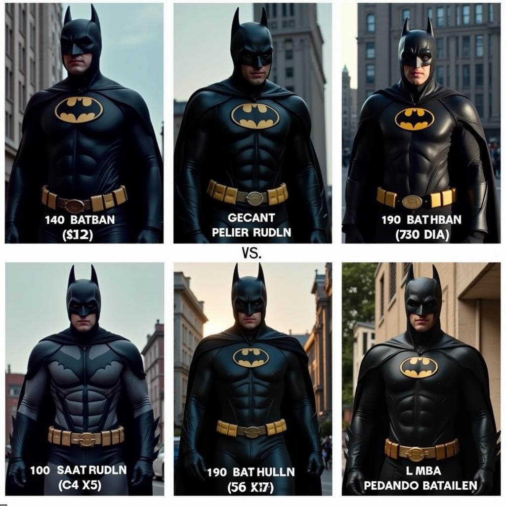 Different Batman Cinematic Color Schemes