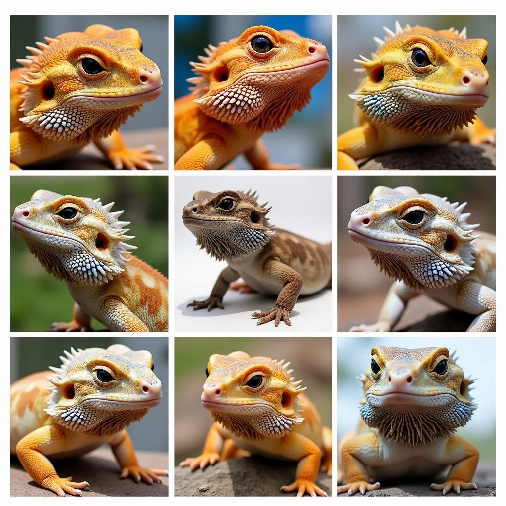 Various Bearded Dragon Morphs