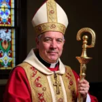 Bishop with Miter and Crosier