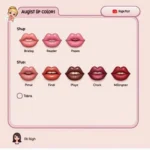 Bitmoji Lip Color Selection