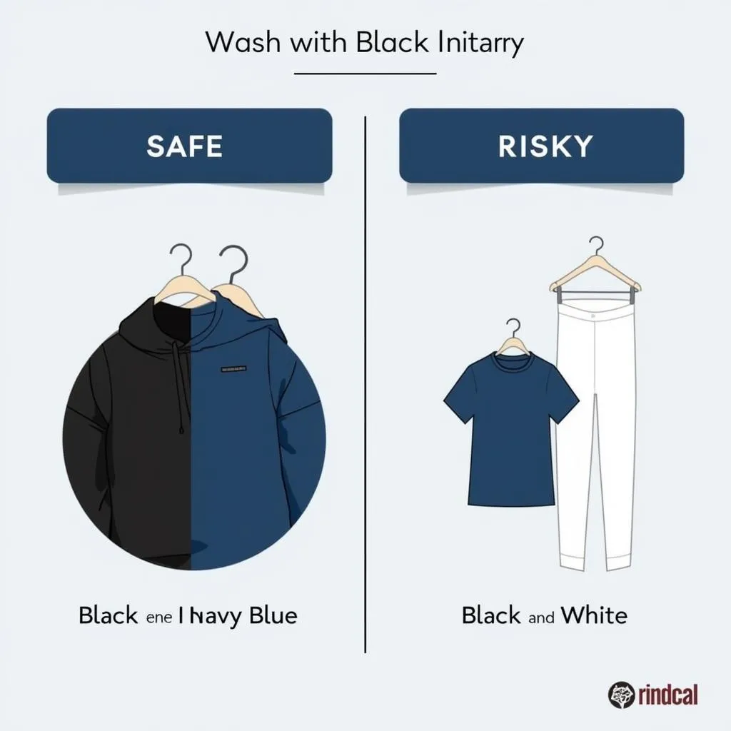 Different color combinations with black clothes