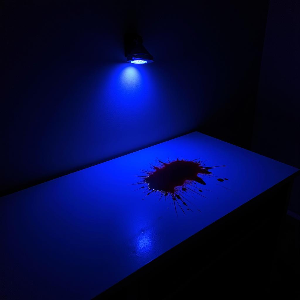 Blood Under UV Light