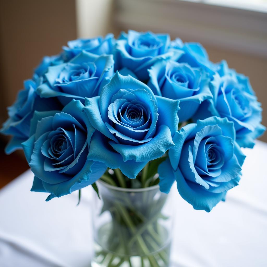 Beautiful Blue Rose Arrangement