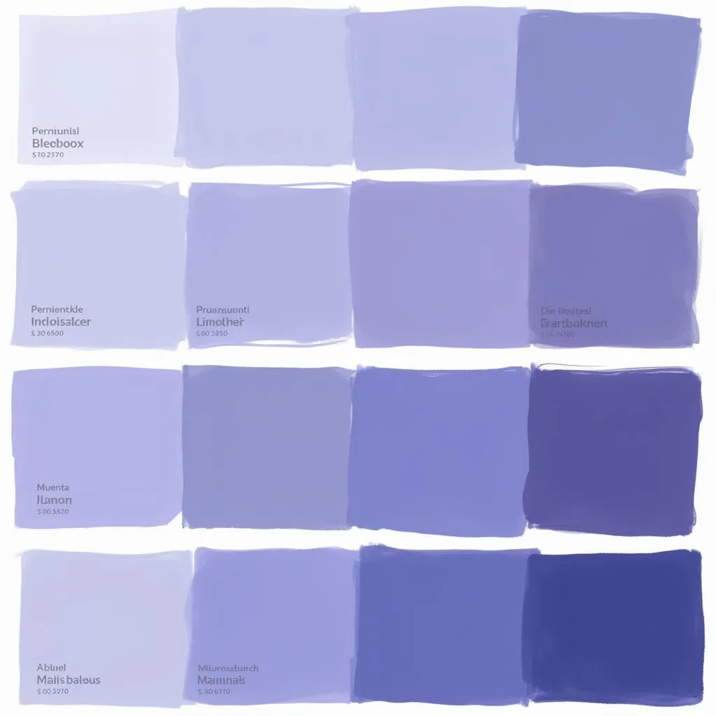 Blueberry color palette 