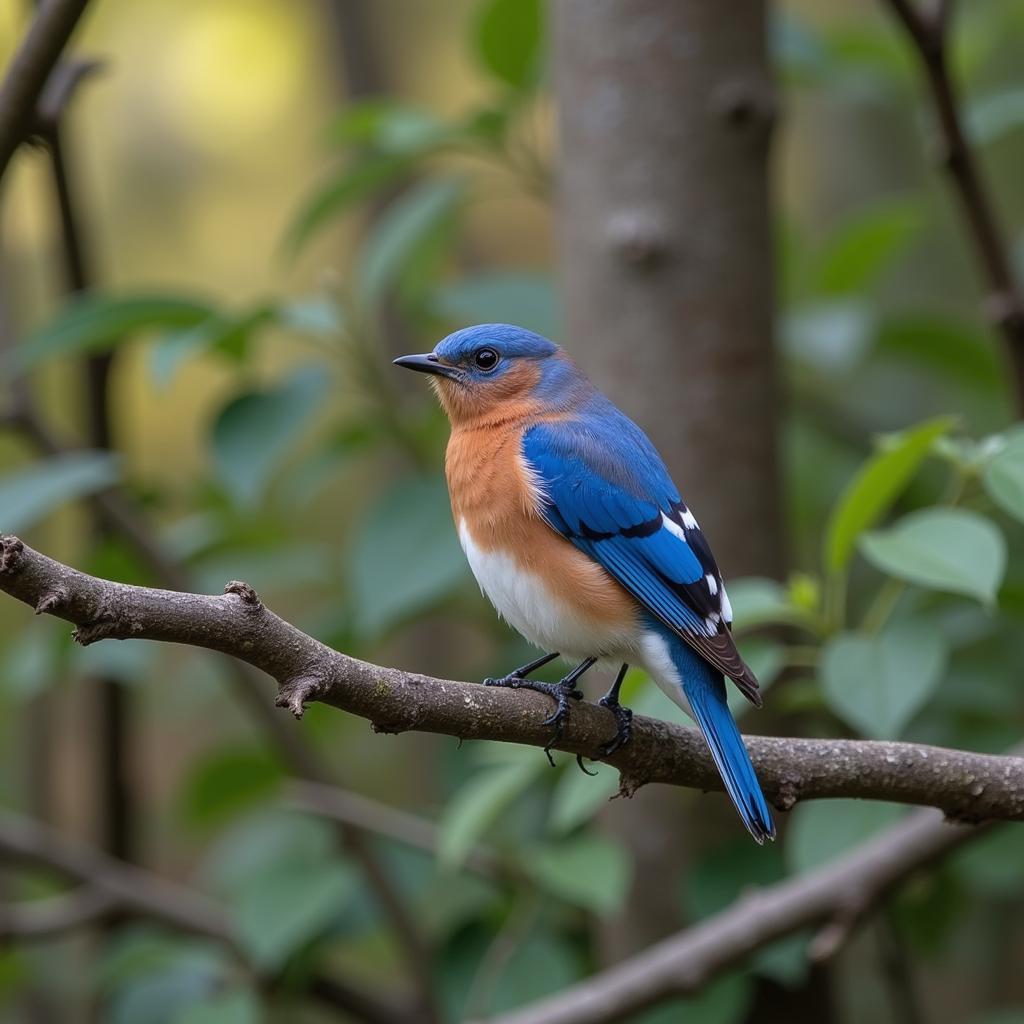 Bluebird in Natural Habitat