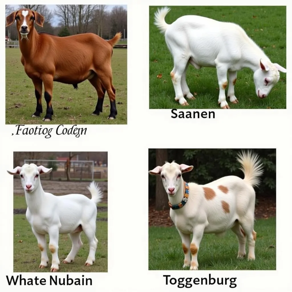 Goats Representing Breed-Specific Colors