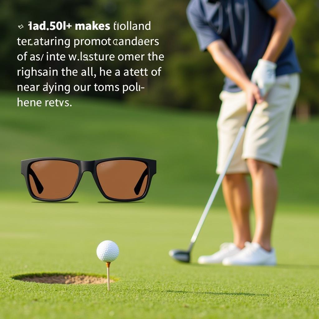 Brown and amber sunglass lenses enhancing contrast in outdoor activities like golf and fishing.