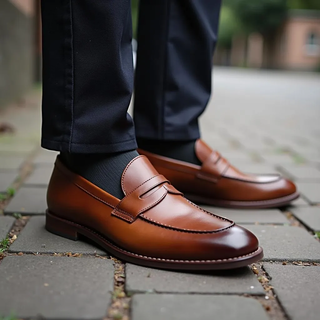 Brown Loafers Versatile Footwear