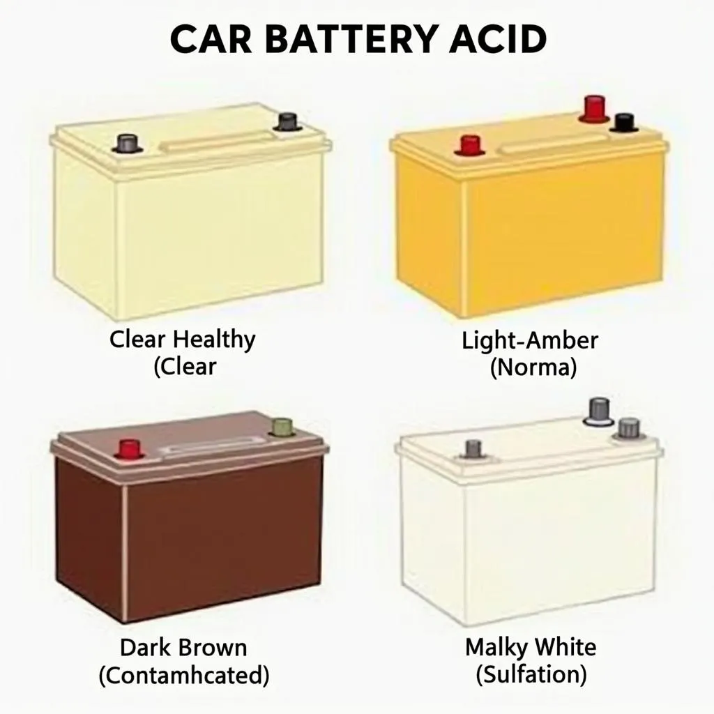 Car Battery Acid Color Chart