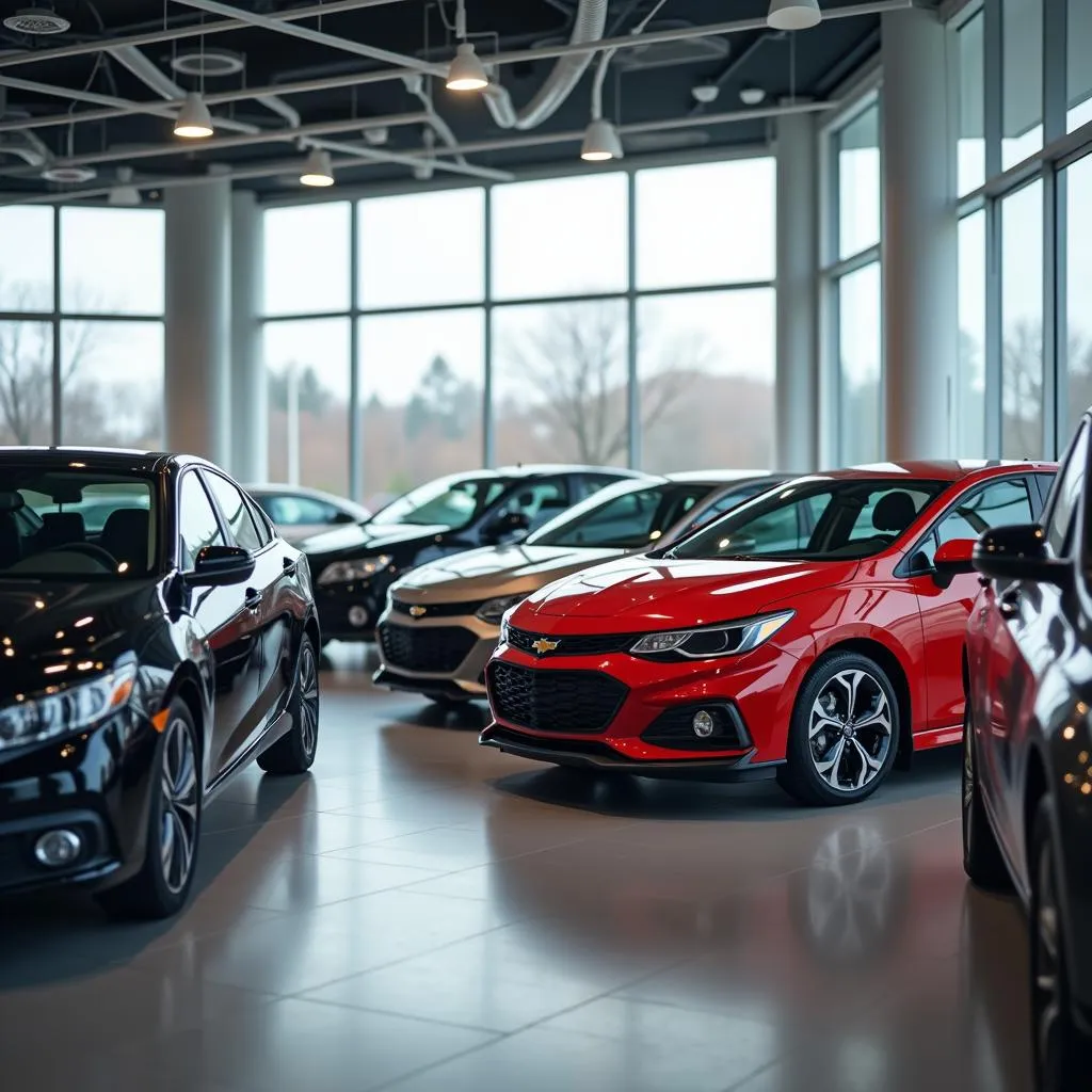 Car dealership showroom