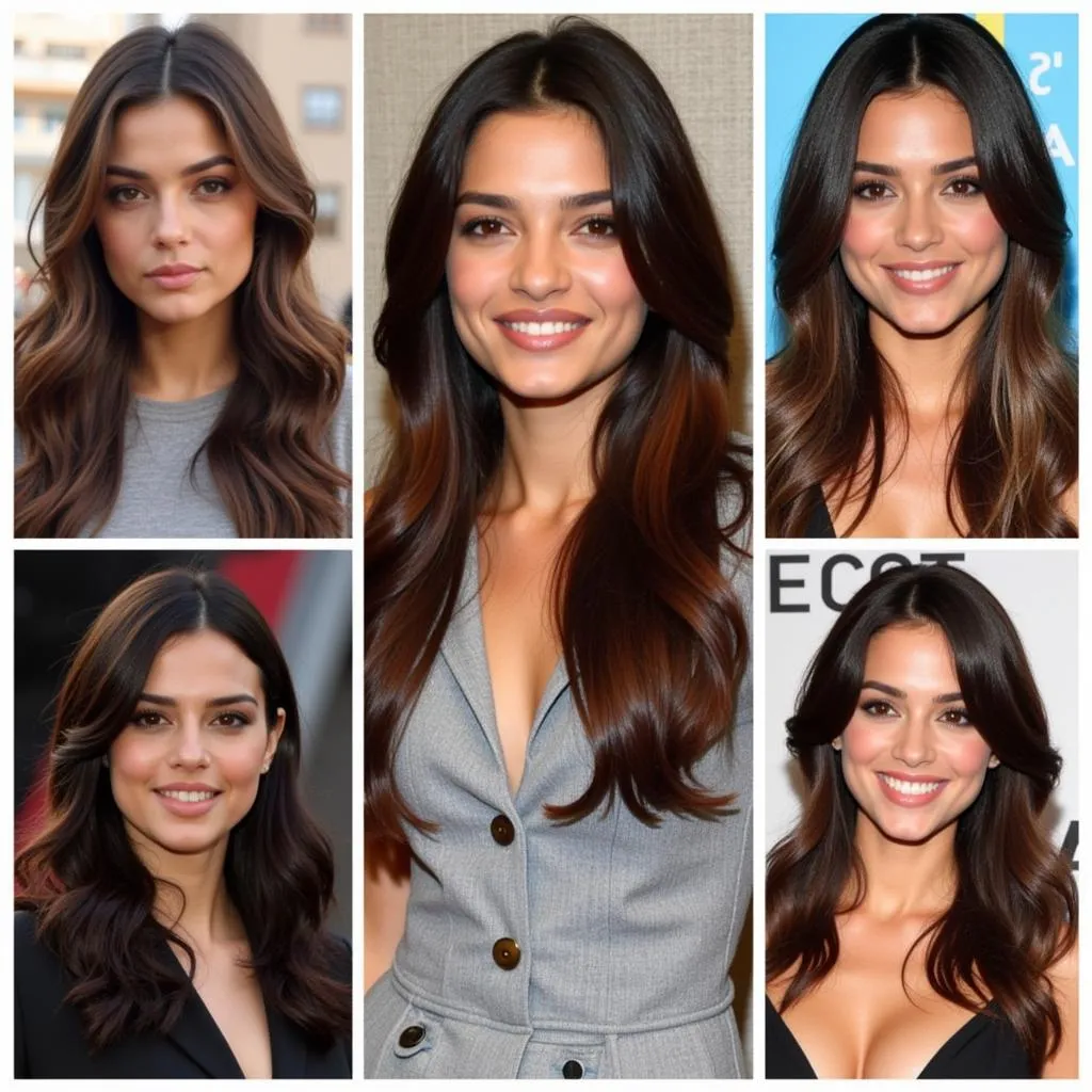 Celebrities with Darkest Brown Hair Color