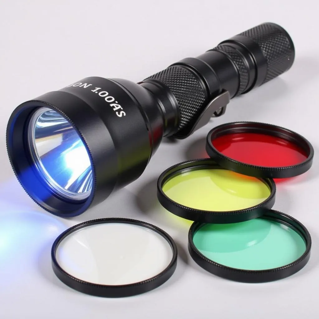 Flashlight With Colored Filters