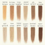 Light Brown Hair Color Chart