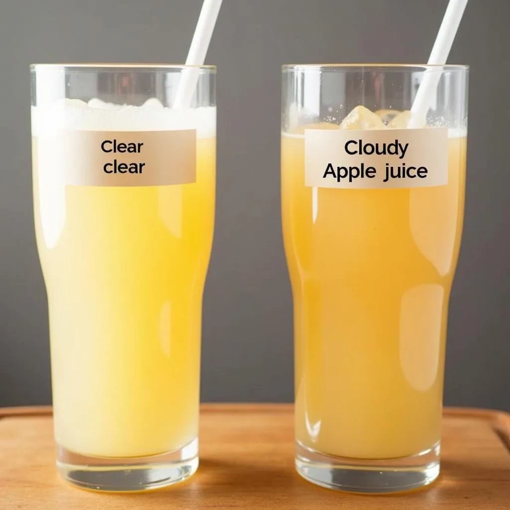 Clarity Variations in Apple Juice