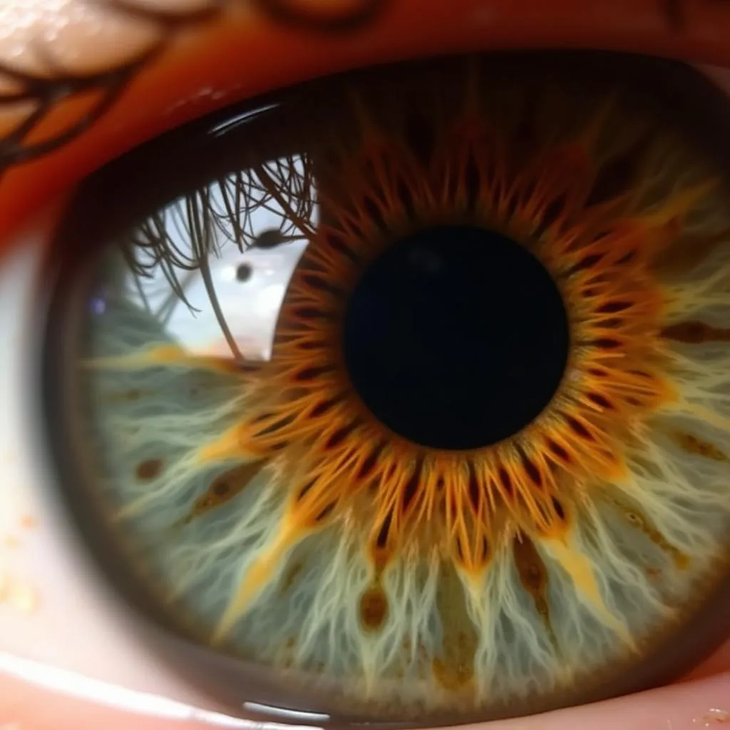 Close Up of Hazel Eye