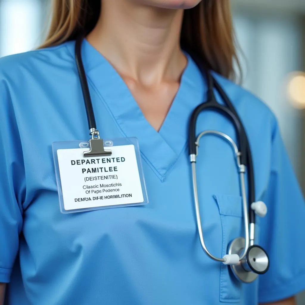 Healthcare Professional's Name Tag