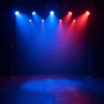 Dynamic stage lighting for karaoke