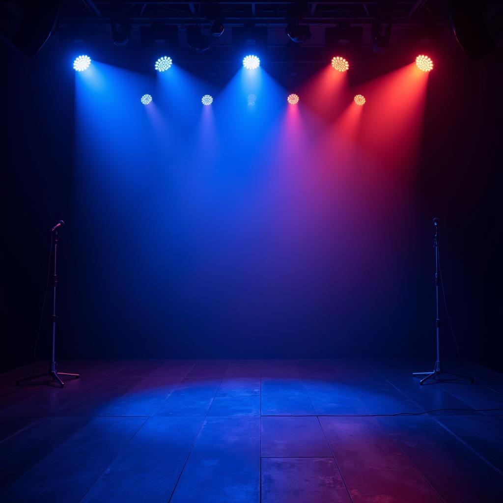 Dynamic stage lighting for karaoke