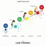 Visual Representation of Color Learning Stages