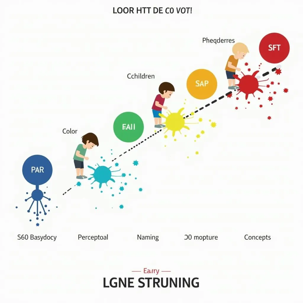Visual Representation of Color Learning Stages